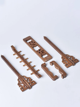 Load image into Gallery viewer, Bamboo Calligraphy Brush Holder With 12 HooksBamboo Brush Hanger Drawing Brush Holder,