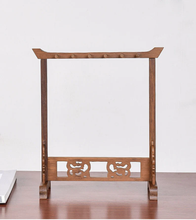 Load image into Gallery viewer, Bamboo Calligraphy Brush Holder With 12 HooksBamboo Brush Hanger Drawing Brush Holder,