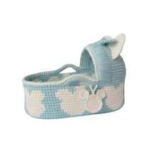 Load image into Gallery viewer, Unisex Baby Moses Basket with Cotton Rope Diaper Changing Carry Bag Crochet Basket Storage Basket
