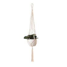 將圖片載入圖庫檢視器 Plant Hanger Basket  Handmade Rope Pots Holder Fine Hemp Rope Net Flower Pot Plant Lanyard
